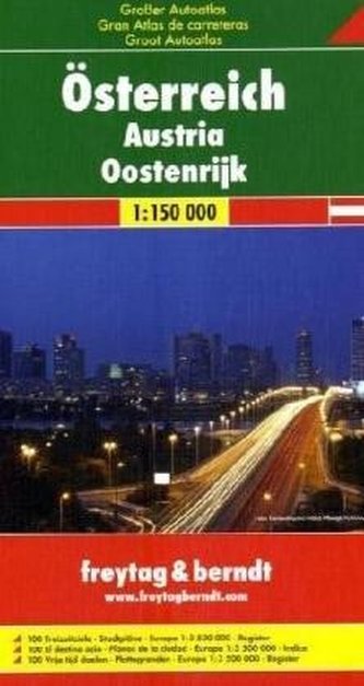 GAOEN Velký autoatlas Rakouska