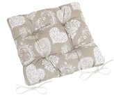 Sedák LADA prošívaný - béžové srdce - 40x40 cm, prošívaný