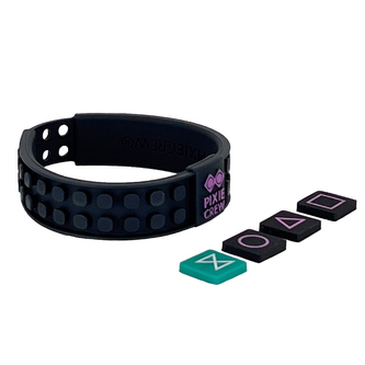 PIXIE CREW Kreativní SQD Game náramek tématický černý