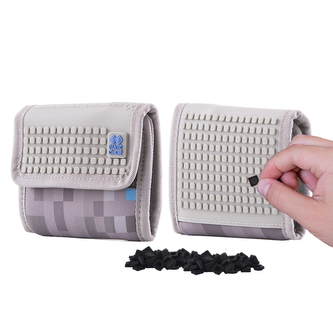 PIXIE CREW peněženka MINECRAFT šedo modrá