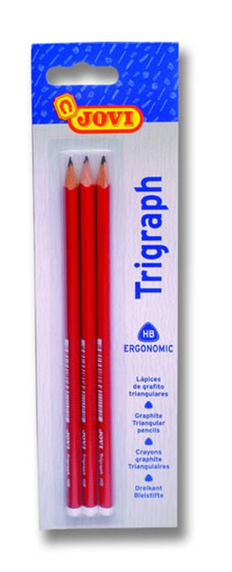 JOVI TRIGRAPH tužky tenké HB 3 ks