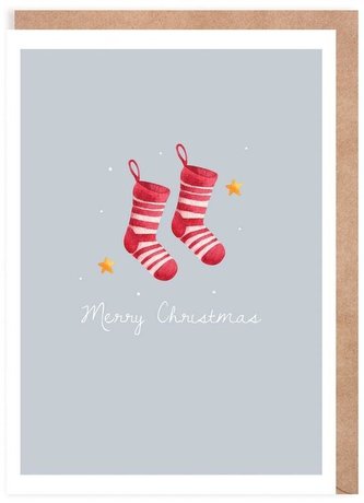 Kartka Boże Narodzenie Skarpetki, eko K126
