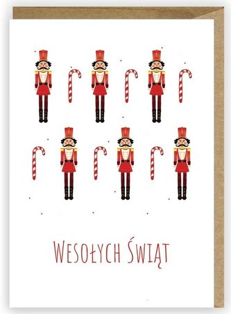 Kartka Boże Narodzenie Wesołych Świąt, eko K065