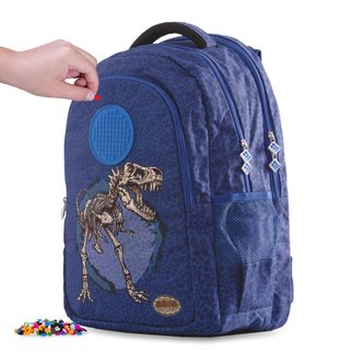 PIXIE CREW studentský batoh DINO MODRÝ
