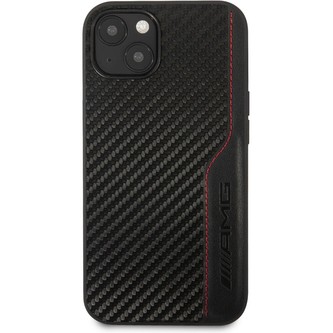 AMG PU Carbon Effect kryt iPhone 14 černý