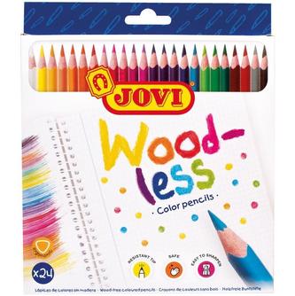 JOVI nedřevěné pastelky trojhranné 24 ks