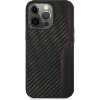 AMG PU Carbon Effect kryt iPhone 14 Pro Max černý