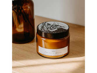 Svíčkuj Přírodní svíčka Meduňka a cintronela 500 ml