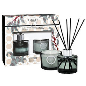 Maison Berger Paris Dárková sada mini tyčinkový difuzér Adagio Samet z Orientu 80 ml + svíčka 80 g unisex