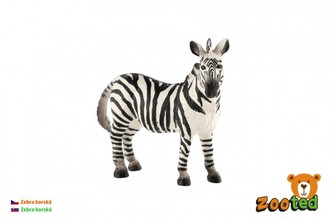 Zebra horská zooted plast 11cm v sáčku Zebra horská zooted plast 11cm v sáčku