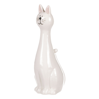 Kočka, porcelánová.