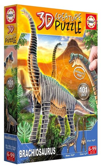 Puzzle 3D Dinozaury - Brachiozaur 101 el. G3 Puzzle 3D Dinozaury - Brachiozaur 101 el. G3