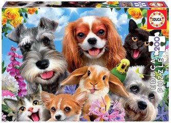 Puzzle Selfie Přehlídka domácích mazlíčků
