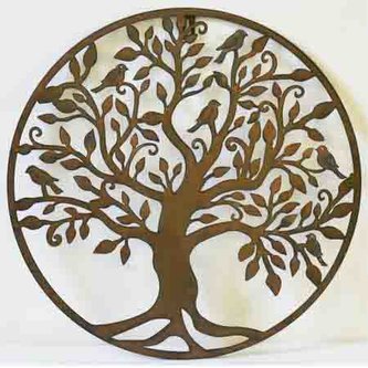 Strom života, kovový.