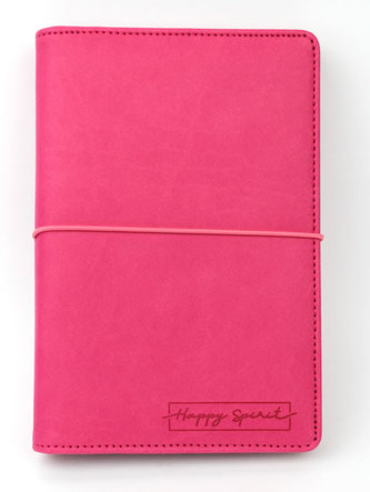 Diář UNI: Růžový/kroužkový M s vyměnitelným kalendáriem 2020