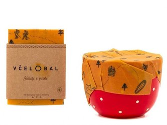 Včelobal voskovaný bavlněný ubrousek velikost S - Turista