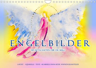 Engelbilder mit Botschaften für die Seele (Wandkalender 2023 DIN A4 quer)
