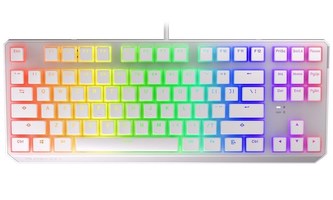 Endorfy herní klávesnice Thock TKL OWH Pudd.Khail  BL RGB /USB/ blue sw. / drátová / mechanická / US layout / bílá RGB