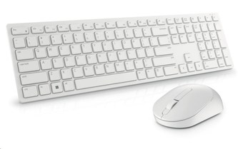 Dell Pro Wireless Keyboard and Mouse - KM5221W - Czech (QWERTZ) - White