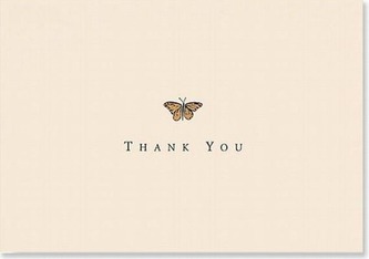 Ty Note Gold Butterfly