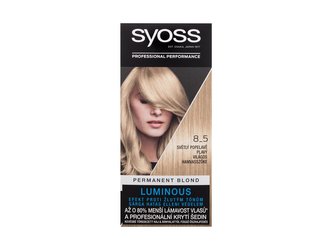 Syoss Permanent Coloration Barva na vlasy Permanent Blond 50 ml 8-5 Light Ashy Blond pro ženy