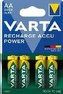 Nabíjecí baterie, AA (tužková), 4x2500 mAh, přednabité, VARTA "Professional Accu"