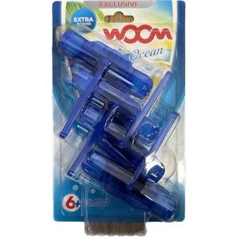 WC závěska wOOm, barvicí 4 x 50 g, Ocean