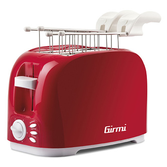 Topinkovač Girmi, TP1102, široké otvory, 3 funkce, časovač, 2 nerezové kleště, 800 W