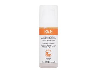 REN Clean Skincare Radiance Pleťová maska Glycolic Lactic Radiance Renewal Mask With AHA 50 ml pro ženy