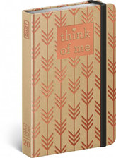 Diář 2020 - Craft Šipky – Think of me - týdenní, 11 × 16 cm