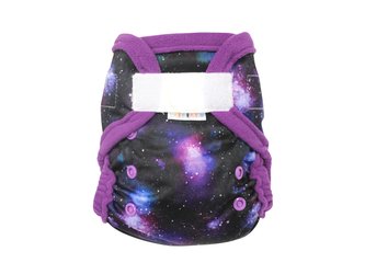 Svrchní kalhotky (S), bez křidélek - Tajemství vesmíru SZ, fialový fleece