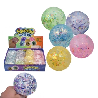 Mačkací glitrový míč