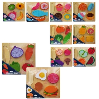 Dřevěné potraviny na krájení