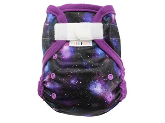 Svrchní kalhotky (M), bez křidélek - Tajemství vesmíru SZ, fialový fleece