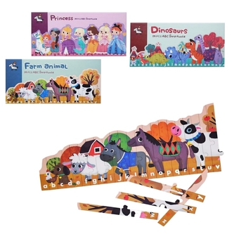 Dřevěné puzzle s abecedou