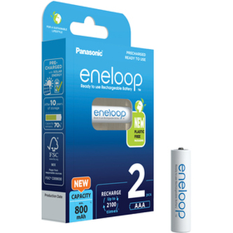 Dobíjecí baterie "Eneloop", AAA, 2 x 800 mAh Ni-MH, PANASONIC