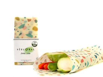 Včelobal voskovaný bavlněný ubrousek velikost L - Vegan