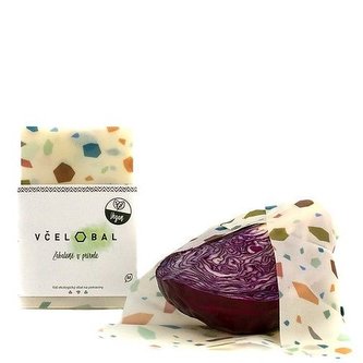 Včelobal voskovaný bavlněný ubrousek velikost M - Vegan