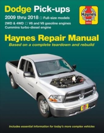 Dodge Pick-Ups 2009 Thru 2018 Haynes Repair Manual