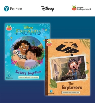 Pearson Bug Club Disney Year 2 Pack E, including Gold and Lime book band readers; Encanto: Sisters Together, Up! The Exp