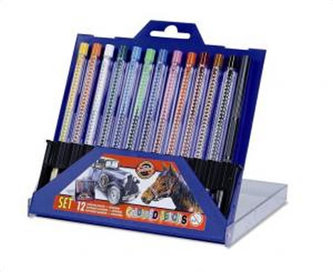 Koh-i-noor pastelky mechanické souprava 12 ks