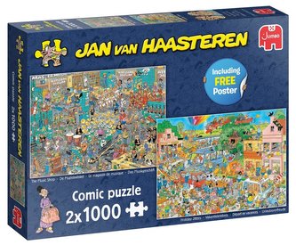 Puzzle 2x1000 Haasteren Sklep muzyczny/Stres G3