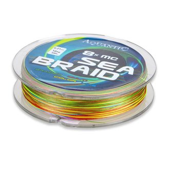 šňůra osmipramenná MC Sea-Braid 0,13 mm 300 m multicolor