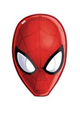 Party papírové masky Spiderman 6 ks