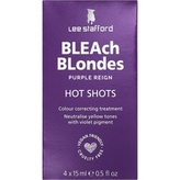 Lee Stafford Tónovací kúra pro blond vlasy Bleach Blondes Purple Reign Hot Shots (Colour Correcting Treatment) 4 x 15 ml woman