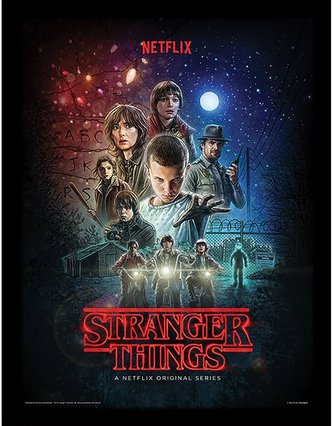 Obrázek v rámečku Netflix|Stranger Things: Jedenáctka (30 x 40 cm)