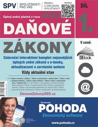 Daňové zákony 2023 XXL ProFi (Díl 1., právní stav 1. 1. 2023)