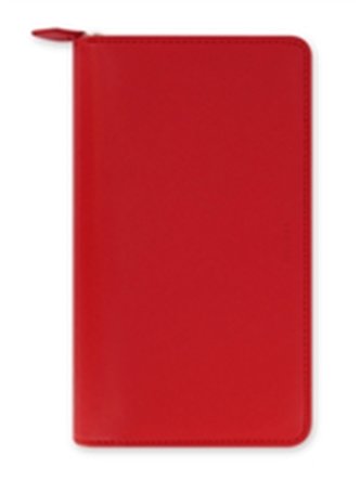 Filofax Personal Compact Zip Saffiano Zip poppy organiser