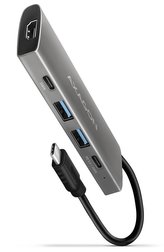 AXAGON hub USB-C / HMC-5G2 / USB 3.2 Gen2 / 2x USB-C / 2X USB-A / 1x HDMI / 60W PD / 0,1m