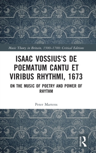 Isaac Vossius's De poematum cantu et viribus rhythmi, 1673 Isaac Vossius's De poematum cantu et viribus rhythmi, 1673